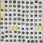 Ancient coins in lots - Roman coinage - A nice lot Roman small Folles: Fausta (9), Licinius II (19), Crispus (31), Delmatius (4) and Constantinus II (...