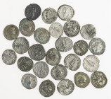 Ancient coins in lots - Roman coinage - A lot with Roman Antoniniani: Gordianus III, Philippus I + II, etc. - in total 26 coins in avg. a.VF, some wit...