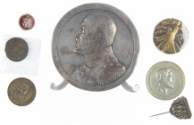 Sweden - Lot medals incl. 'Admiral Trolle' 1780 (lettered edge) rare, 'Industri Utstallningen Stockholm 1866', silvered plate Death Oscar II; Iceland ...