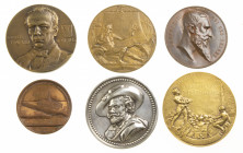 Belgium - Lot of 6 medals related to Anvers/Rubens, incl. Rubens statue 1840 by Hart silvered, Rubens festival 1927, Visit of Napoleon 1803/1903 and 5...