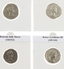 Ancient coins in lots - Roman coinage - A small lot with 4 Roman AR Denarii: Maximinus I Thrax (PAX AVGVSTI), Julia Maesa (PVDICITIA), Julia Maesa (VE...