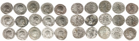 Ancient coins in lots - Roman coinage - A lot with Roman Antoniniani: Trebonianus Gallus, Gordianus III, Philippus I Arabs, Traianus Decius etc. - in ...