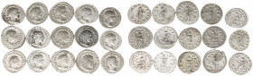 Ancient coins in lots - Roman coinage - A lot with Roman Antoniniani: Gordianus III (13) and Philippus I Arabs (2) - in total 15 coins in avg. VF, som...