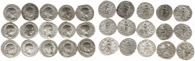 Ancient coins in lots - Roman coinage - A lot with Roman Antoniniani: Gordianus III (14) and Philippus I Arabs (1) - in total 15 coins in avg. VF, som...