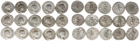 Ancient coins in lots - Roman coinage - A lot with Roman Antoniniani: Gordianus III (9), Philippus I Arabs (3), Philippus II (2) and Trebonianus Gallu...