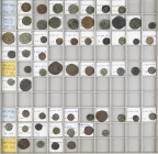 Ancient coins in lots - Roman coinage - A nice lot Roman late 4th century Folles (small and large): Gratianus (7), Theodosius I (22), Valentinianus II...