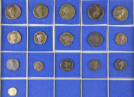 Ancient coins in lots - Roman coinage - A lot with Roman bronzes: 9 Sestertii (including 2 x Antoninus Pius, Hadrianus, Severus Alexander (2), Gordian...