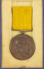 Netherlands - 1926 - 'Eereteeken Watersnood 1926' - royal medal awarded for services during the flood of 1926 (MMW110, Dirks763) - Obv. Bust of King W...
