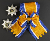 Netherlands - Breaststars Orde van Oranje-Nassau Civil and Military Division and sash, reproductions