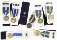 Lots - Miscellaneous - Postwar, lot of eight WEU, Nato and UN medals, various clasps
