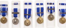 Lots - Miscellaneous - Postwar, six boxed Nato medals, various operations