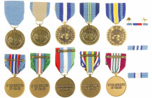 Lots - Miscellaneous - World, lot of approximately 10 UN medals and some ribbon bars