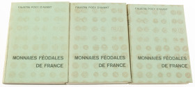 Literature - World - Poey d'Avant 'Monnaies Féodales de France' in three volumes - Grass reprint 1961