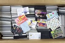 Telephone cards, cigare bands etc. - Box with telephone cards