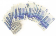 Netherlands - Small box banknotes with 10 Gulden 1968 Frans Hals (Mev. 49-1a) - Total 42 pcs.
