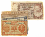 Netherlands - Small box banknotes Netherlands including 2x 25 Gulden 1944 - Total 10 pcs.