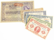 Netherlands - Small box banknotes Netherlands including 1, 2½ + 10 Gulden 1943