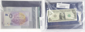 Netherlands - Small box banknotes Netherlands including 1 + 2½ Gulden 1949 Juliana, 0 Euro notes, etc.