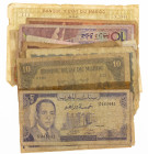 Africa - Small box banknotes Morocco 1943-1996 - Total 17 pcs.