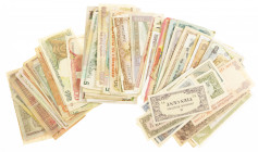 Asia - Box with c. 125 banknotes Asia