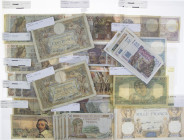 France - Small box banknotes France including 1000 Francs 1937, 500 + 1000 Francs 1954, etc. - Total ca. 45 pcs.