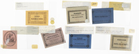 France - Lot passage tickets Compagnie des Ponts sur le Rhône and Ponts Napoléon, tickets Service / Mangini & Debos (Railways) and Administration de l...