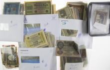 Germany - Box banknotes Germany Notgeld/Inflation - Total ca. 400 pcs.