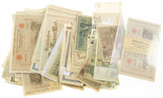 Germany - Small box banknotes Germany inflation period including bundle + banderol 20x 1000 Mark 1910 consecutive nrs.