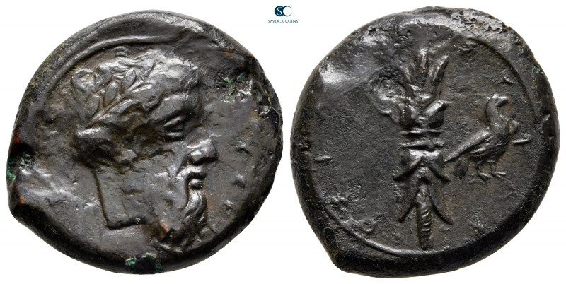 Sicily. Syracuse. Timoleon and the Third Democracy 344-317 BC. 
Hemidrachm Æ
...