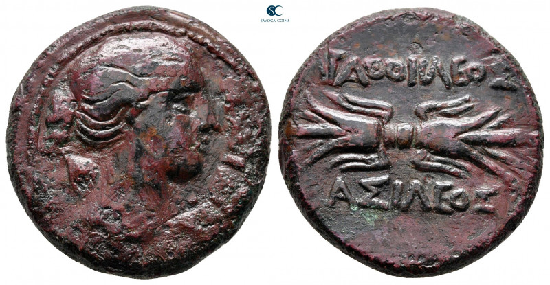 Sicily. Syracuse. Agathokles 317-289 BC. 
Bronze Æ

24 mm, 10,24 g



nea...