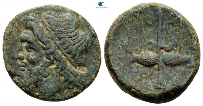 Sicily. Syracuse. Hieron II 275-215 BC. 
Bronze Æ

19 mm, 6,31 g



nearl...
