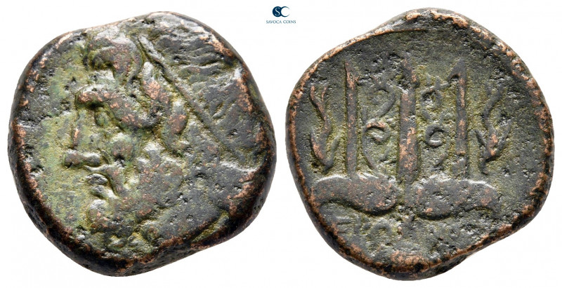 Sicily. Syracuse. Hieron II 275-215 BC. 
Bronze Æ

19 mm, 6,34 g



nearl...