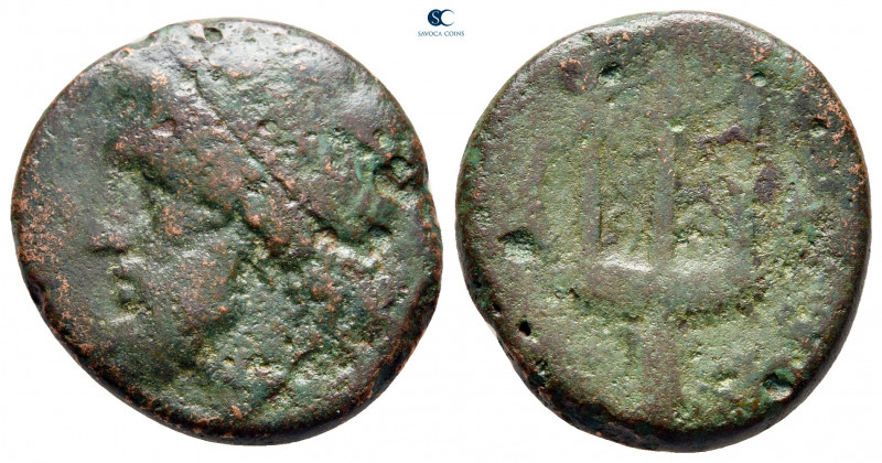 Sicily. Syracuse. Hieron II 275-215 BC. 
Bronze Æ

22 mm, 7,12 g



fine