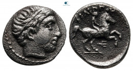 Kings of Macedon. Amphipolis. Philip II of Macedon 359-336 BC. Struck under Antipater, Polyperchon, or Kassander, circa 322-315 BC. 1/5 Tetradrachm AR