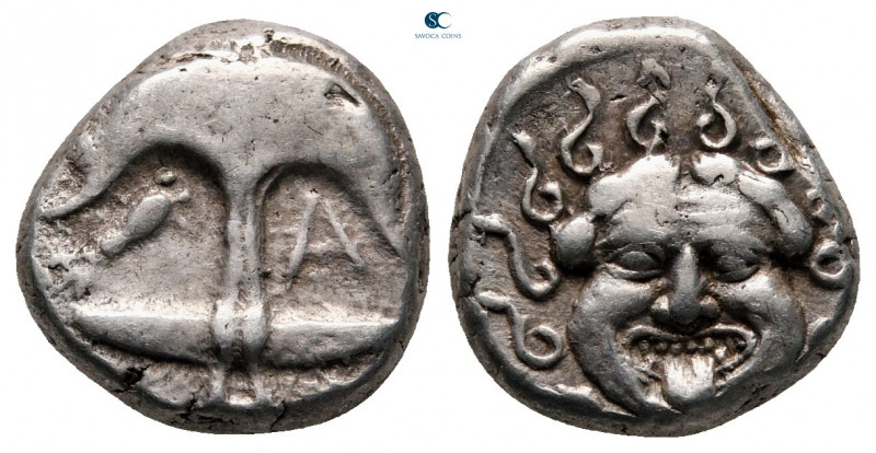 Thrace. Apollonia Pontica circa 480-450 BC. 
Drachm AR

13 mm, 3,35 g



...