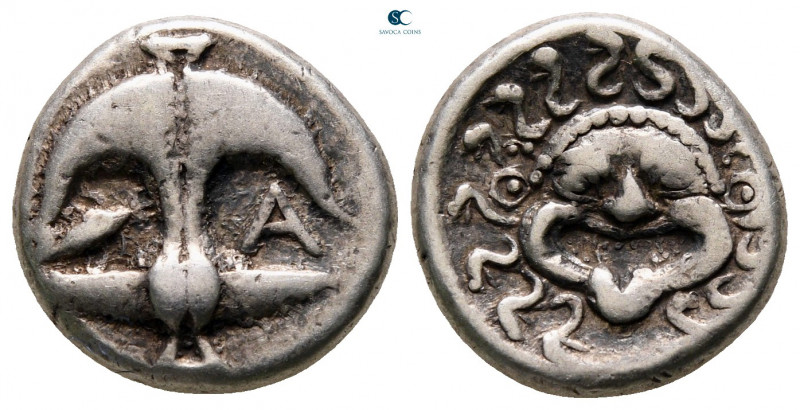 Thrace. Apollonia Pontica circa 480-450 BC. 
Drachm AR

15 mm, 3,31 g



...