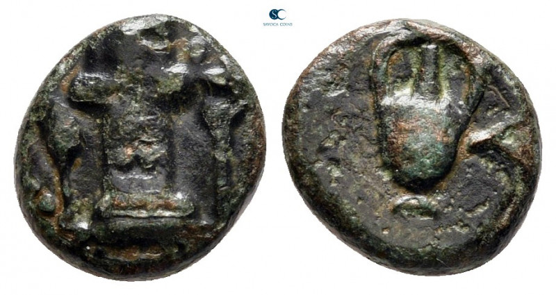The Thracian Chersonese. Sestos circa 300 BC. 
Bronze Æ

10 mm, 1,36 g


...