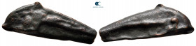 Scythia. Olbia circa 437-410 BC. Cast dolphin Æ