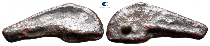 Scythia. Olbia circa 437-410 BC. 
Cast dolphin Æ

24 mm, 1,63 g



very f...