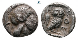 Attica. Athens circa 510-490 BC. Obol AR