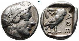 Attica. Athens circa 454-404 BC. Tetradrachm AR