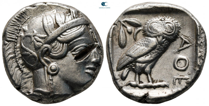 Attica. Athens circa 454-404 BC. 
Tetradrachm AR

24 mm, 17,10 g



very ...