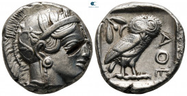 Attica. Athens circa 454-404 BC. Tetradrachm AR