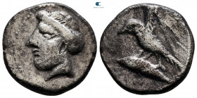 Paphlagonia. Sinope circa 330-300 BC. Contemporary barbaric imitation. Drachm AR
