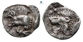 Mysia. Kyzikos circa 525-475 BC. Hemiobol AR
