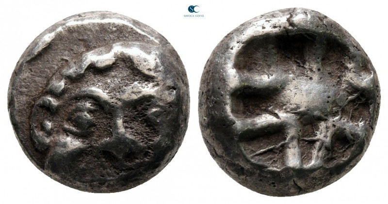 Mysia. Parion circa 500-400 BC. 
Drachm AR

12 mm, 3,36 g



very fine