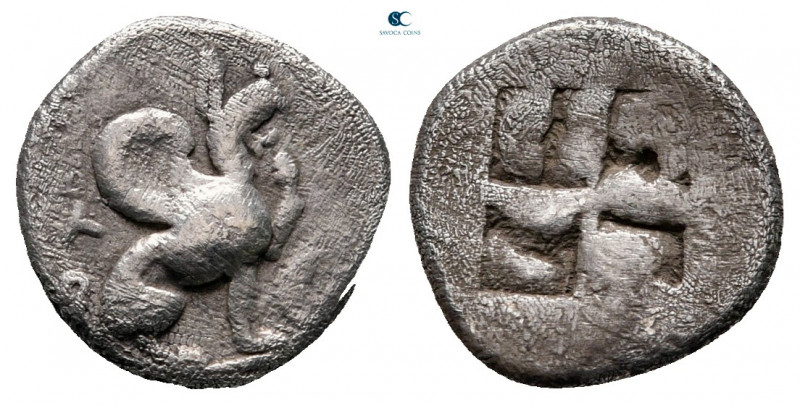 Ionia. Teos circa 400-375 BC. 
Trihemiobol AR

12 mm, 1,25 g



very fine
