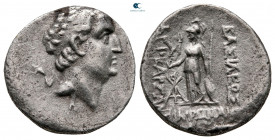 Kings of Cappadocia. Mint A (Eusebeia under Mt.Argaios). Ariobarzanes I Philoromaios 96-63 BC. Drachm AR