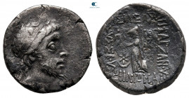 Kings of Cappadocia. Mint A (Eusebeia under Mt.Argaios). Ariobarzanes III Eusebes Philoromaios 52-42 BC. Drachm AR
