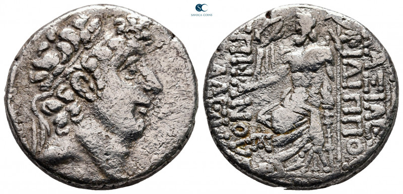 Seleukid Kingdom. Antioch on the Orontes. Philip I Philadelphos 95-75 BC. 
Tetr...